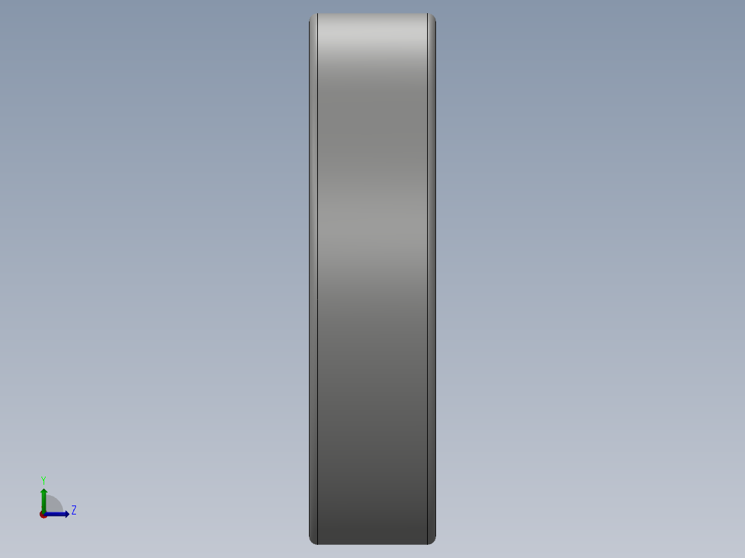 滚珠轴承左视图