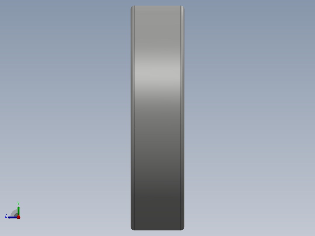 滚珠轴承右视图