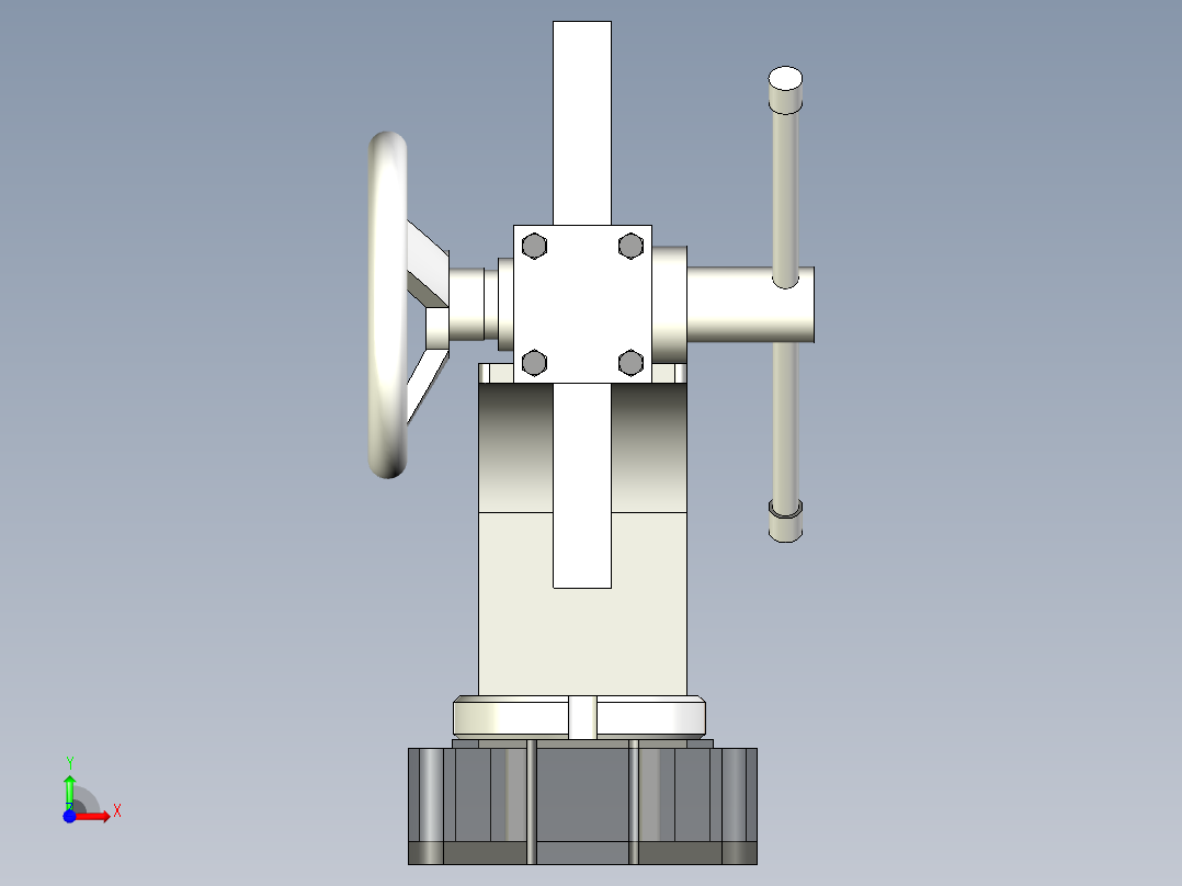 台式杠杆压力机前视图