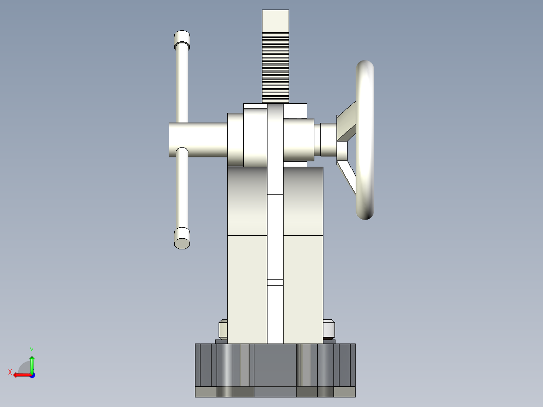 台式杠杆压力机后视图