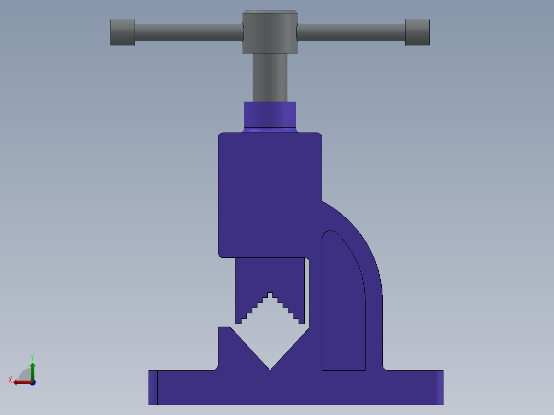 管道加紧装置后视图