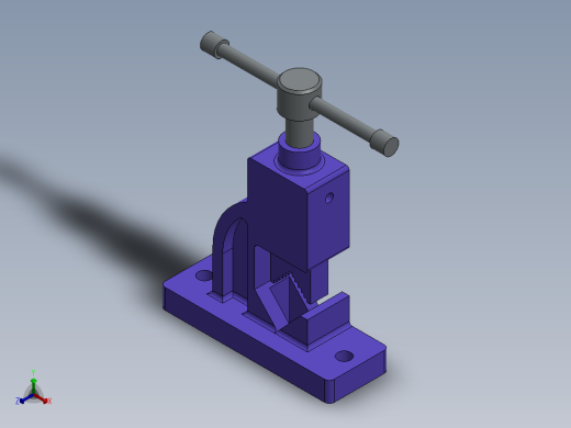 管道加紧装置正等轴测缩略图