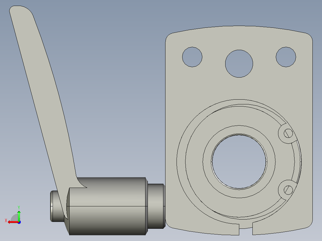 MISUMI小型位置显示器用夹板带座轴承型DPNKB12后视图