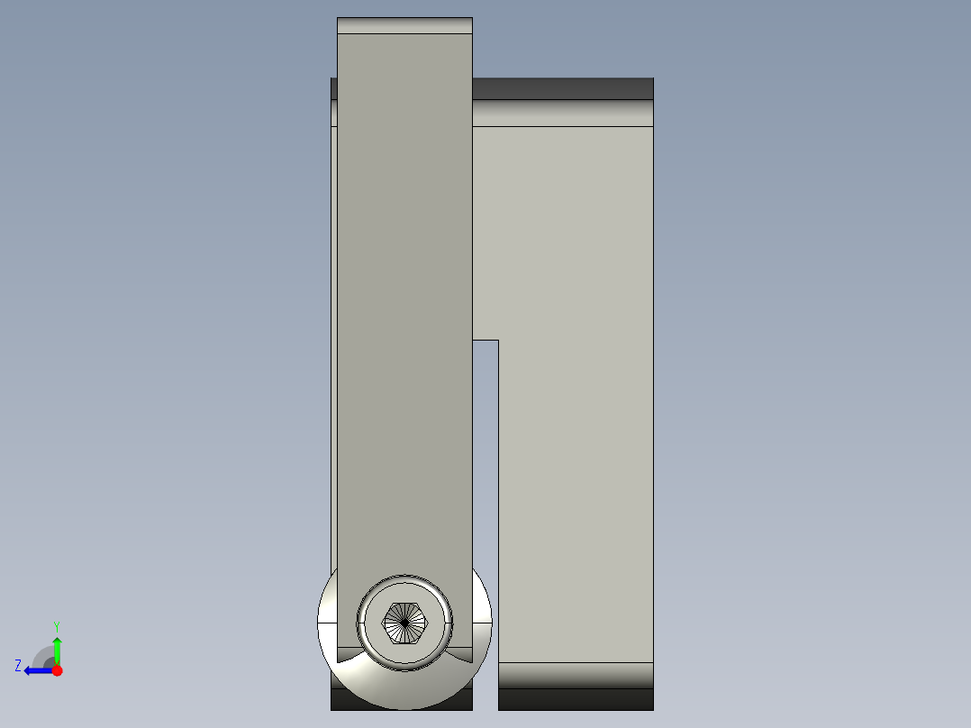 MISUMI小型位置显示器用夹板带座轴承型DPNKB12右视图