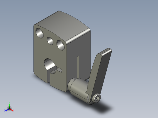 MISUMI小型位置显示器用夹板带座轴承型DPNKB12正等轴测缩略图