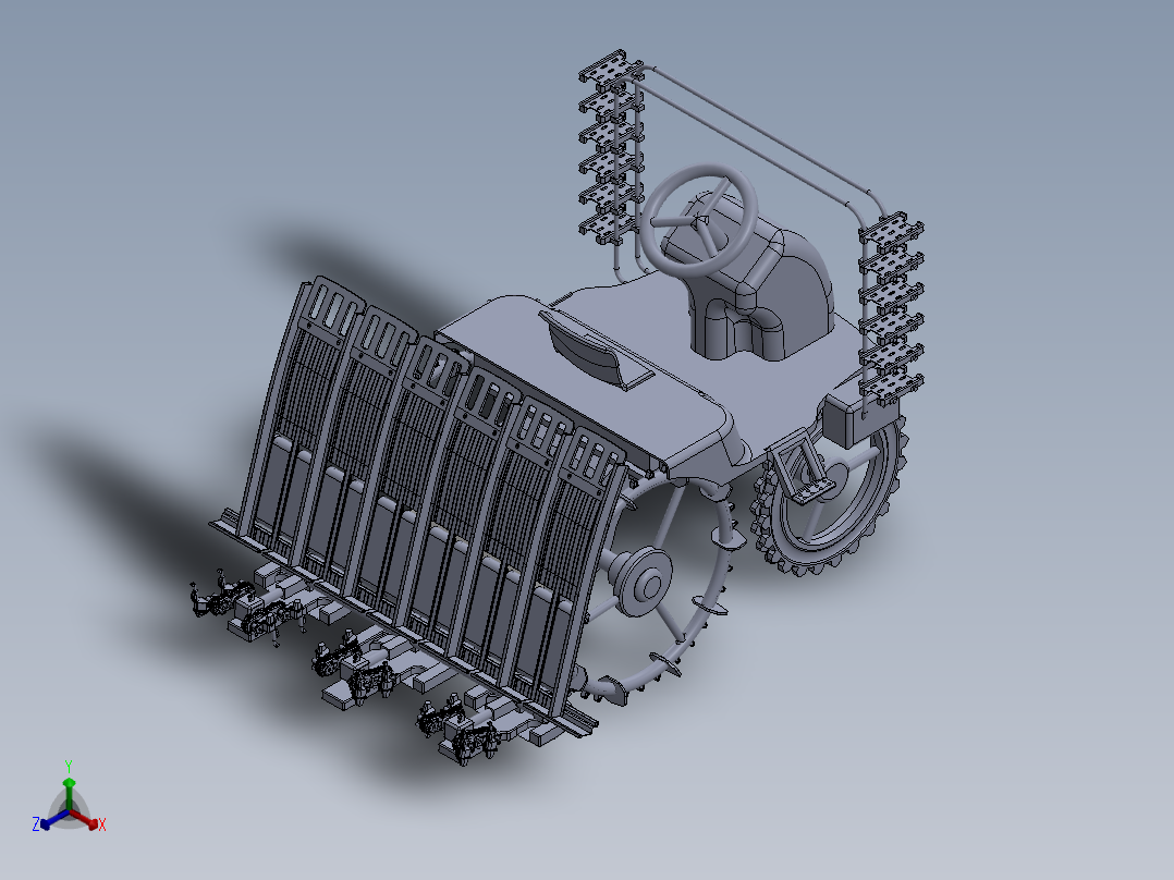 水稻插秧施肥机设计（含三维+二维+说明书）