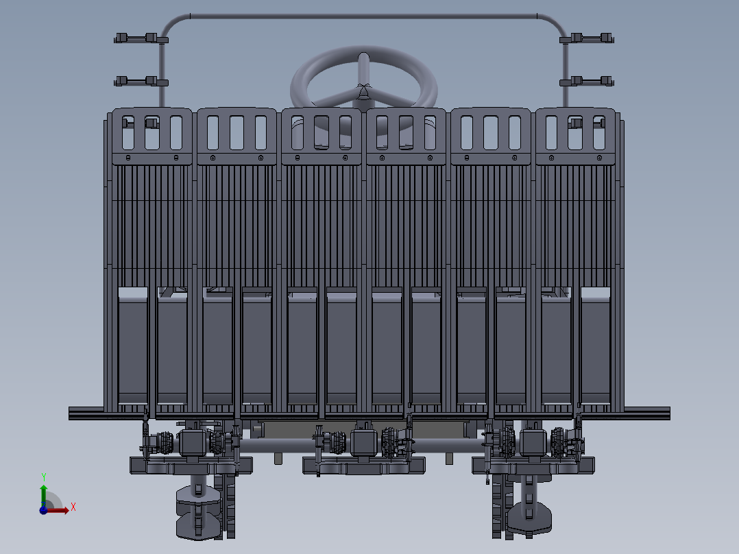 水稻插秧施肥机设计（含三维+二维+说明书）前视图