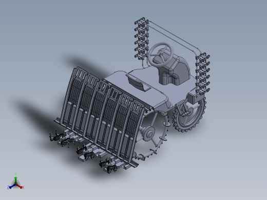 水稻插秧施肥机设计（含三维+二维+说明书）正等轴测缩略图