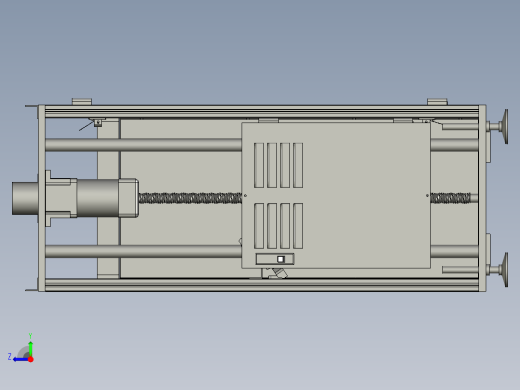 精密全自动电路贴片生产线设备设计-S型下板机右到左主体-00右视缩略图