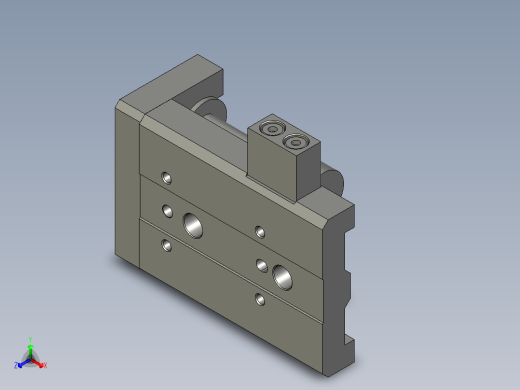气缸HLQ20X30SB_0_+__正等轴测缩略图