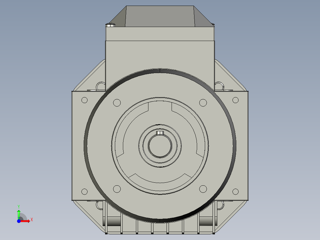 A3双氧水系统IMB14H56-90通用电机YS-802-4-B14step前视图