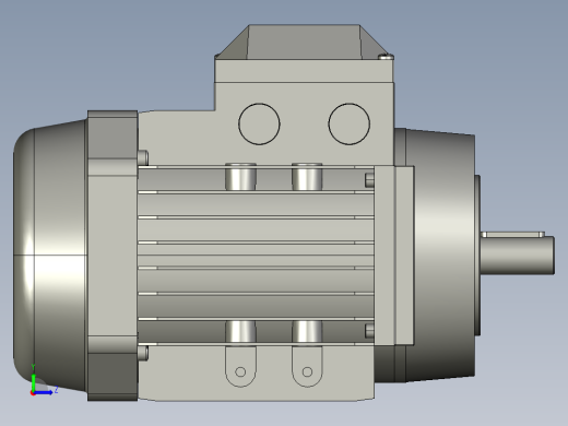 A3双氧水系统IMB14H56-90通用电机YS-802-4-B14step左视缩略图