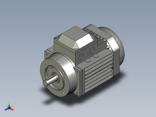 A3双氧水系统IMB14H56-90通用电机YS-802-4-B14step正等轴测缩略图
