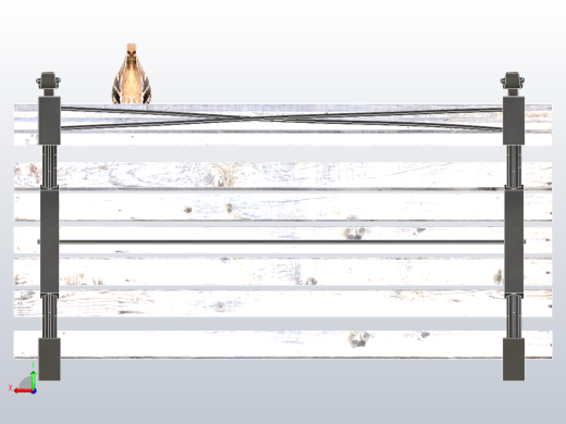 带鸽子的公园长椅后视缩略图