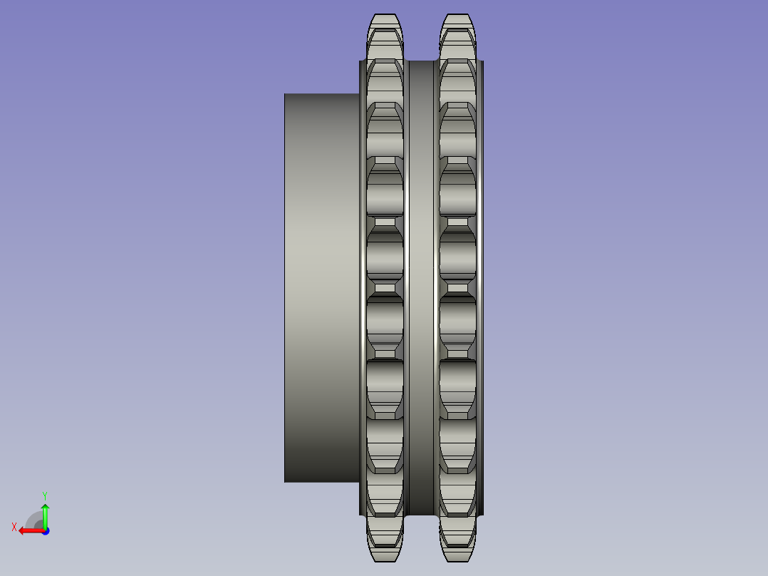 M210-106链轮_惰轮后视图