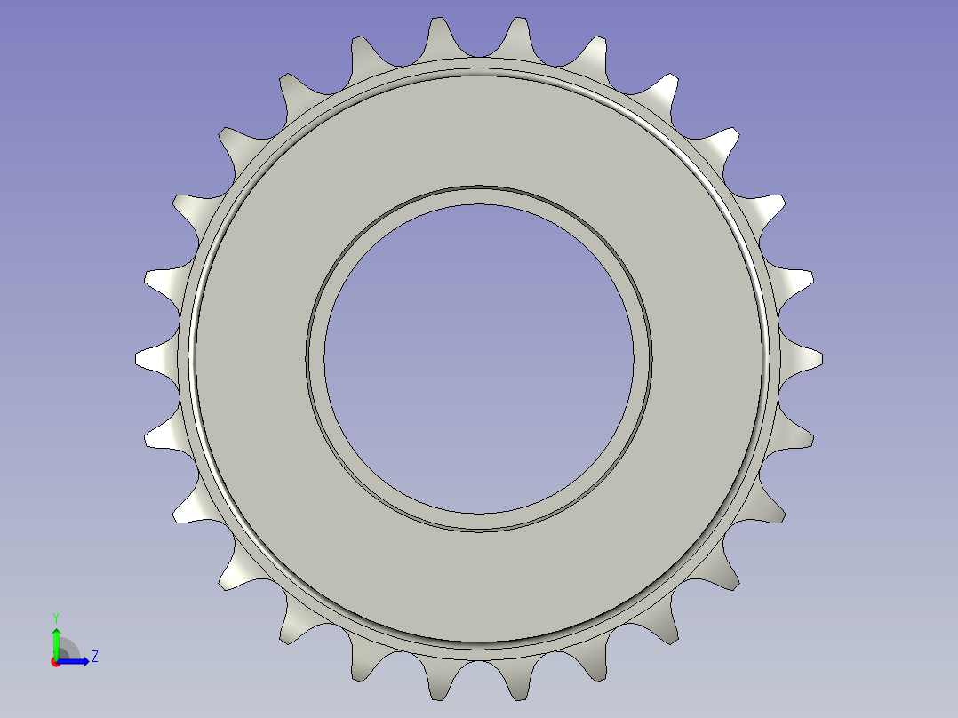 M210-106链轮_惰轮左视图