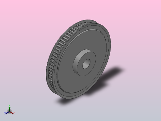 小凸缘型梯形齿同步带轮XL型_SXLDC-72-037-dc16-A