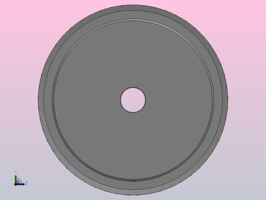 小凸缘型梯形齿同步带轮XL型_SXLDC-72-037-dc16-A左视缩略图