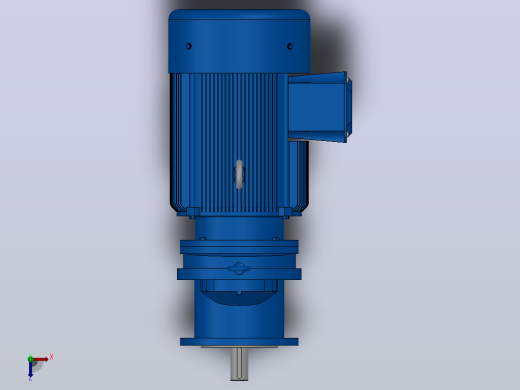 RXF77法兰轴伸式安装斜齿轮减速机RX77-Y4-4P-112M-M1-0°-Φ200俯视缩略图