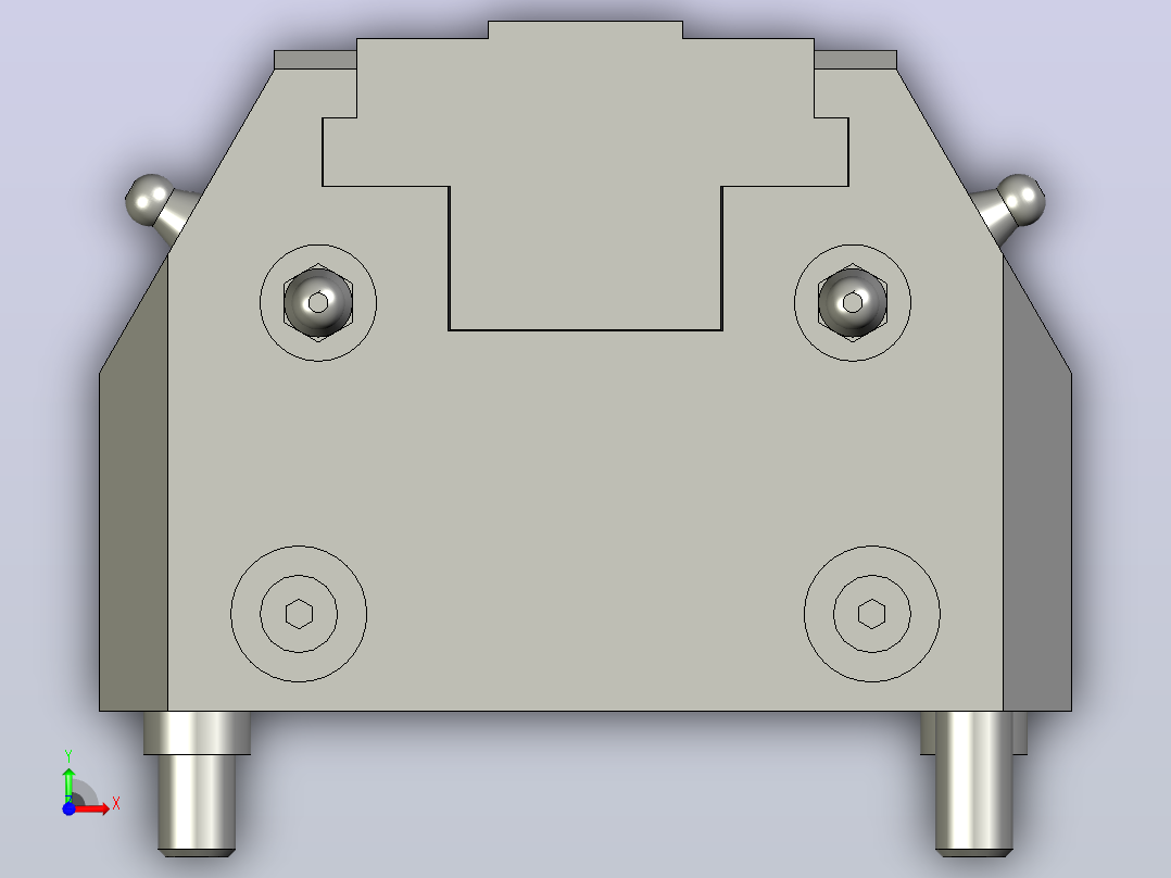 气动夹紧系统SCHUNK-0405222 KSP-LH-Z plus 100, 0前视图