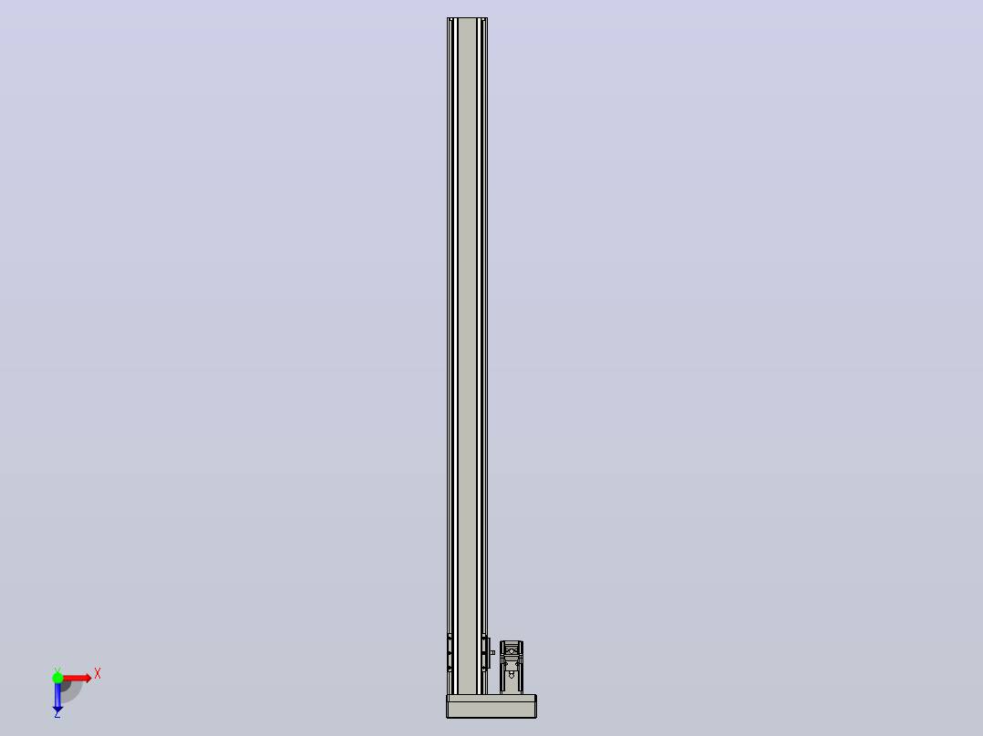 日规模组半封闭丝杆TPA-HNR-65S-1610C-L1000-MR-C-P10-N3俯视图
