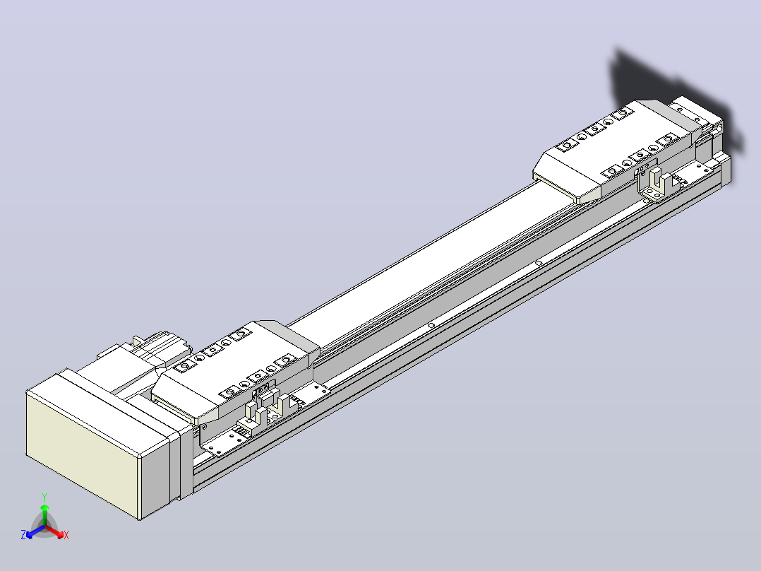 滚珠丝杠线性轴TPA-GCRS-50-1205C-L100-MR-M10-N3主视图