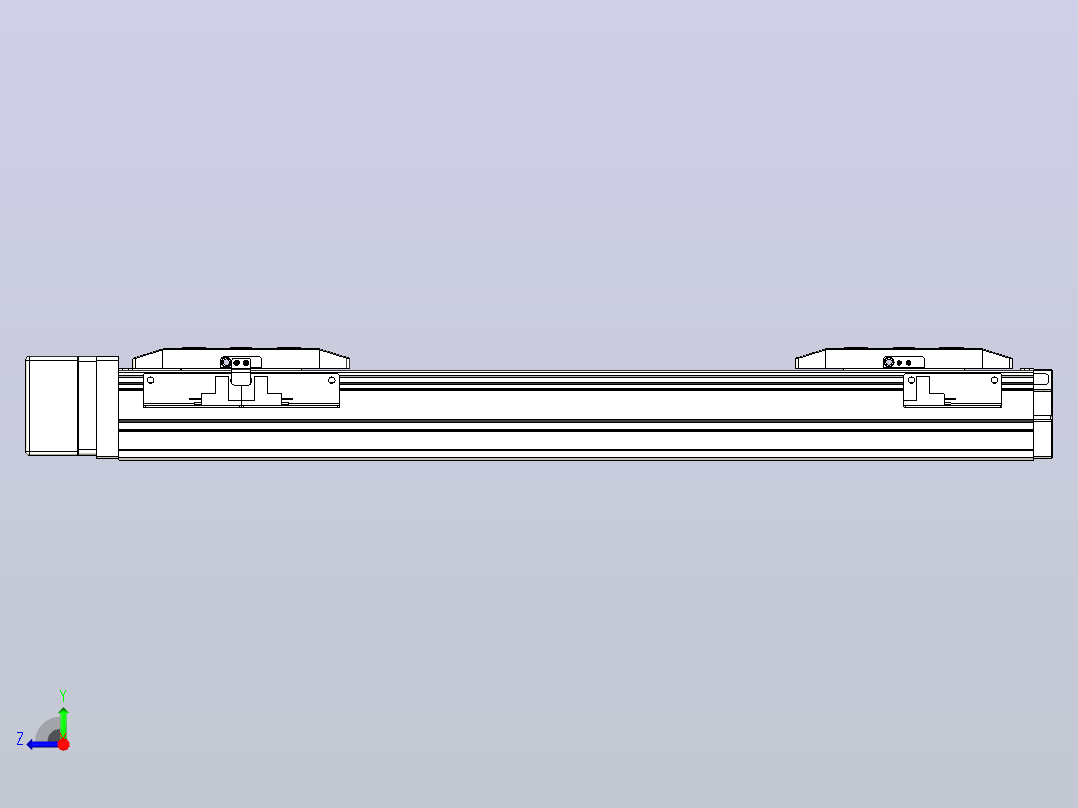滚珠丝杠线性轴TPA-GCRS-50-1205C-L100-MR-M10-N3右视图