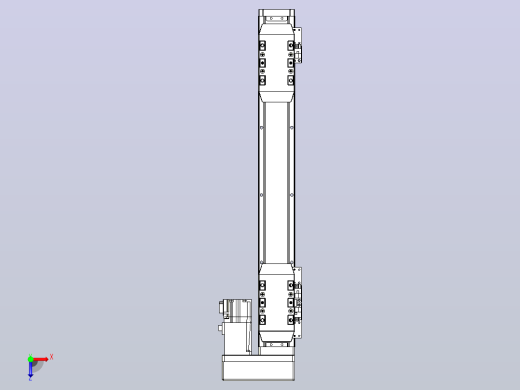 滚珠丝杠线性轴TPA-GCRS-50-1205C-L100-MR-M10-N3俯视缩略图