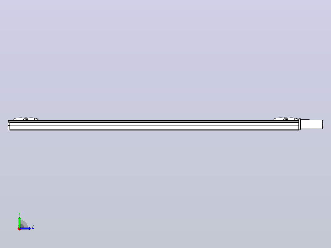 皮带直线轴双滑块型TPA-GCBS-50-P42-L550-QL-M10-N3左视图