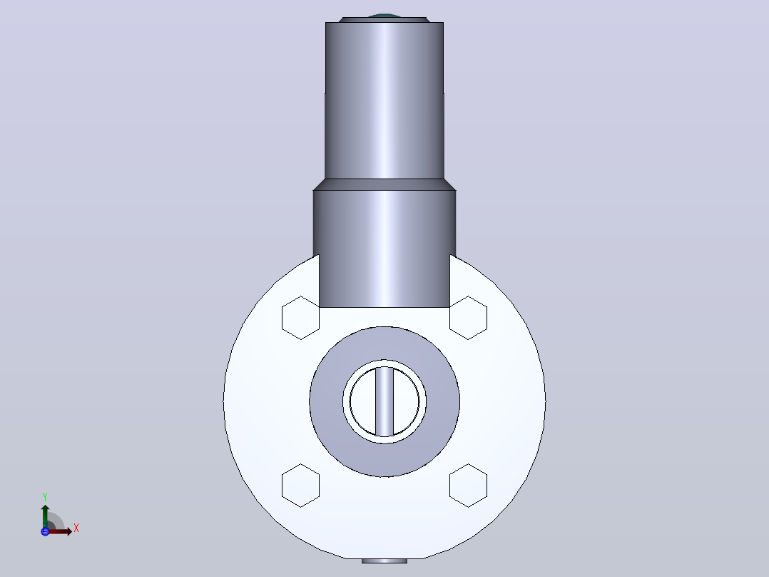 DDSX-02加长型焊接式手动蝶阀[DDSX-02-DN15]前视图
