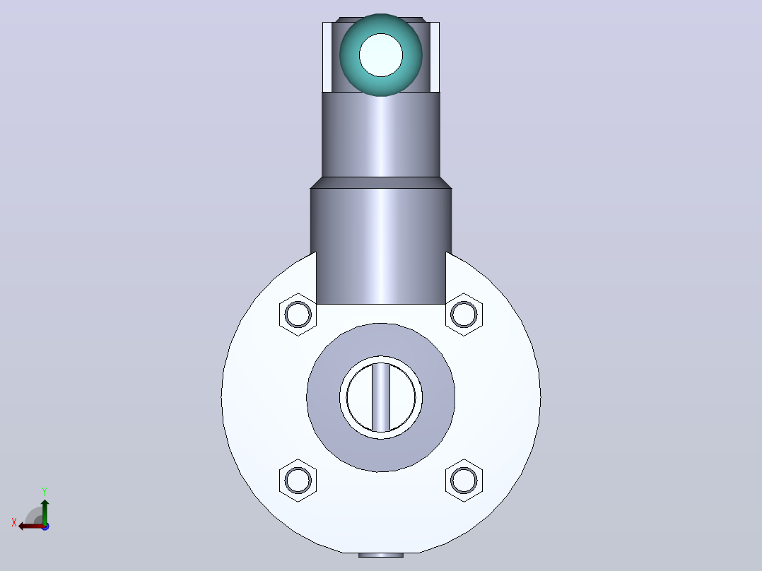 DDSX-02加长型焊接式手动蝶阀[DDSX-02-DN15]后视图