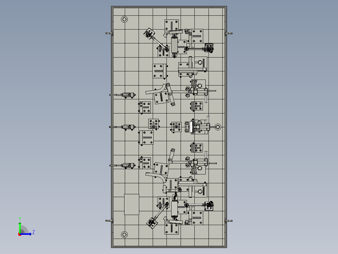 面板结束RR COMPT控制夹具左视图