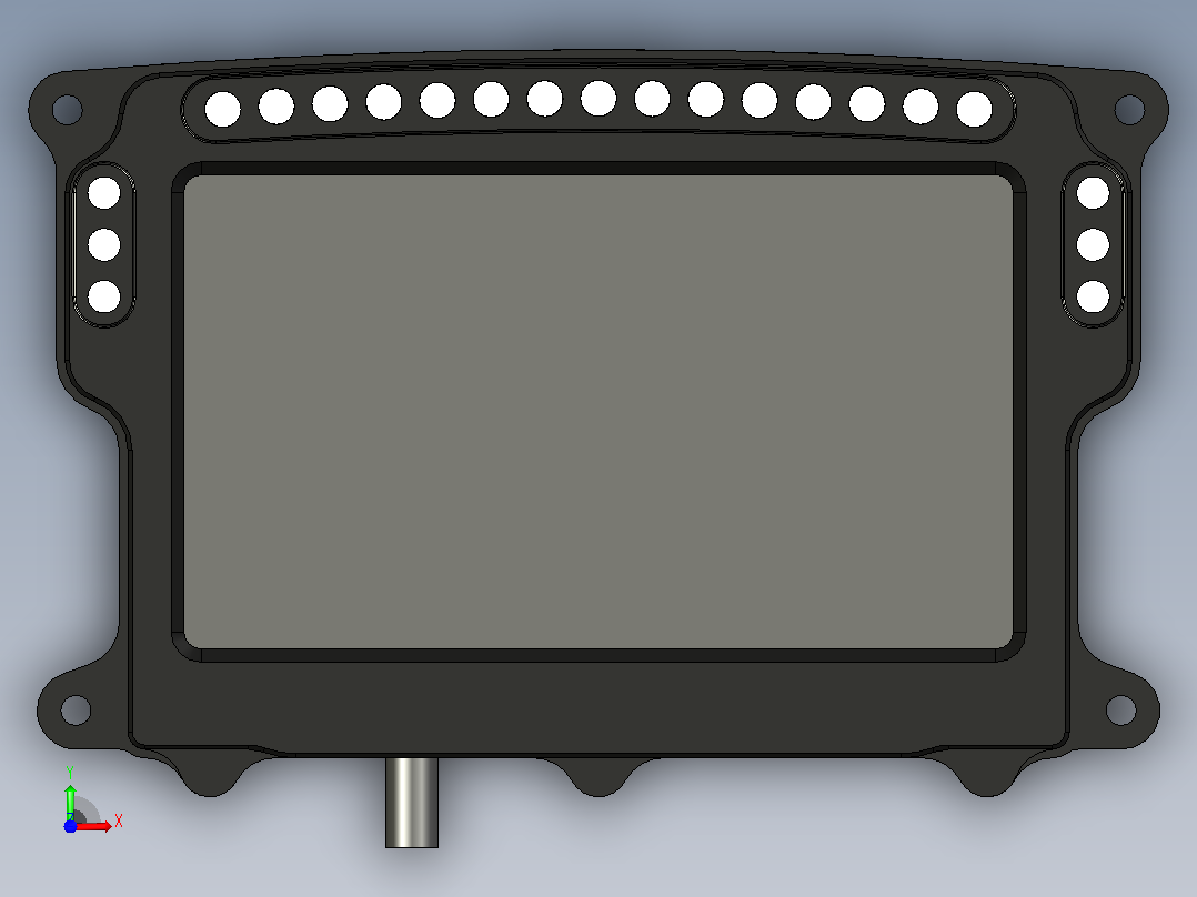 迈凯轮PCU-8D显示模块(F1单元)前视图