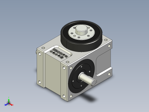 ER-RU45DF英锐凸轮分割器3D壳体和法兰面加销孔标准图纸(电话15062628977)AA正等轴测缩略图