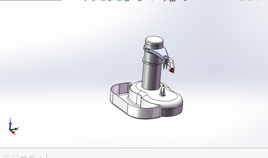 水果削皮机三维带CAD