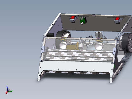 机器视觉机器人底盘sw2018可编辑