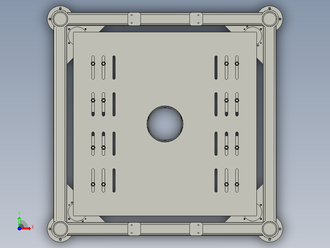 打包包装机3D模型前视图