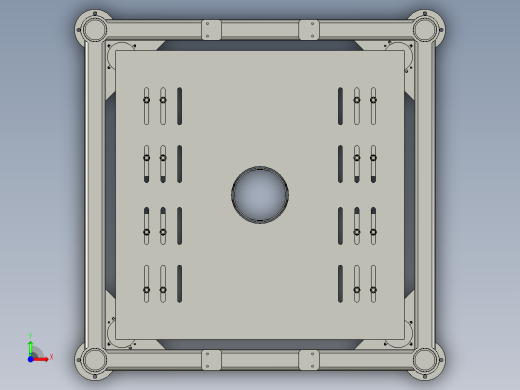 打包包装机3D模型前视缩略图