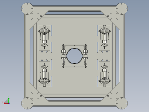 打包包装机3D模型后视缩略图