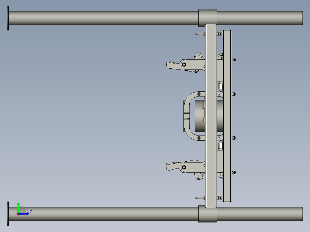 打包包装机3D模型左视图
