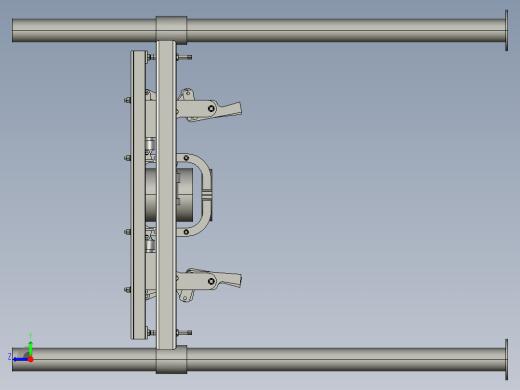 打包包装机3D模型右视缩略图