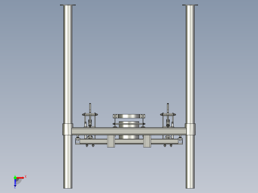 打包包装机3D模型俯视图