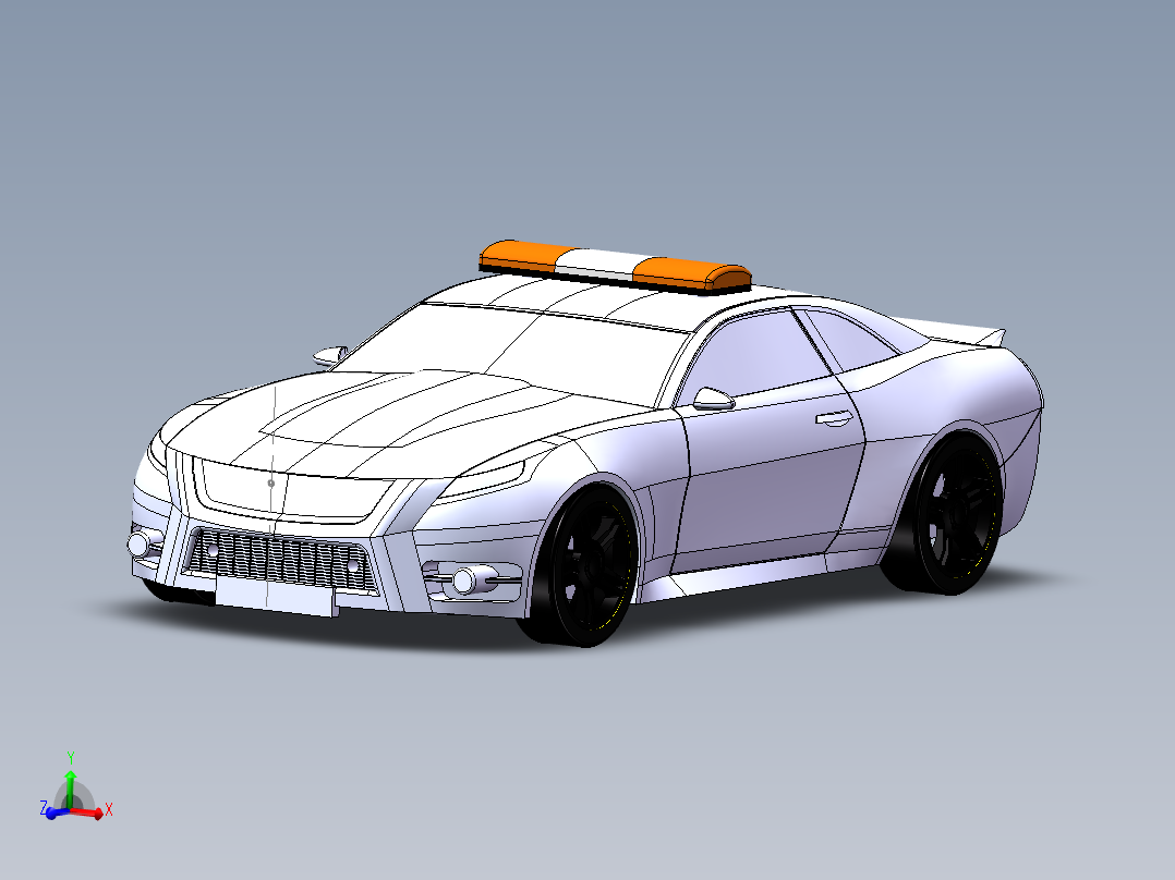 警車主视图