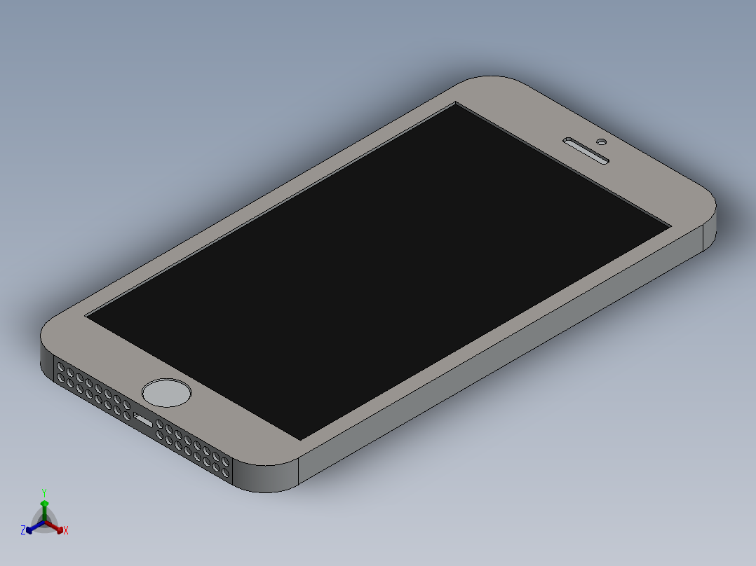 IPhone 5S设计图正等轴测图