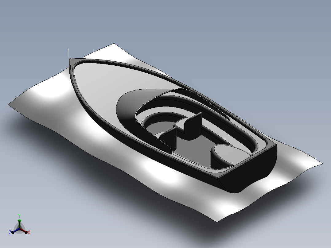 小船正等轴测图