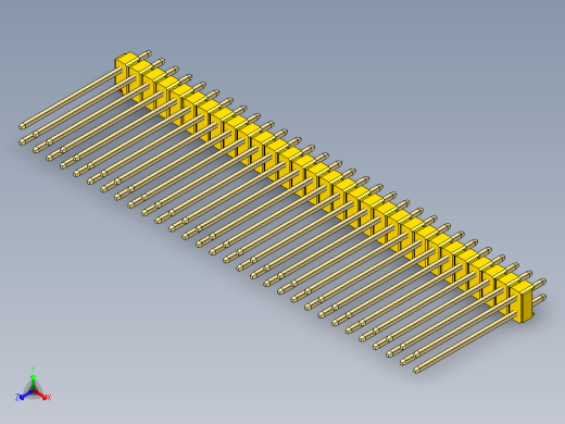 彩色公头100mil（2.54mm）系列-DS1021_yellow_2x30p_100mil_Type19_rev1.0