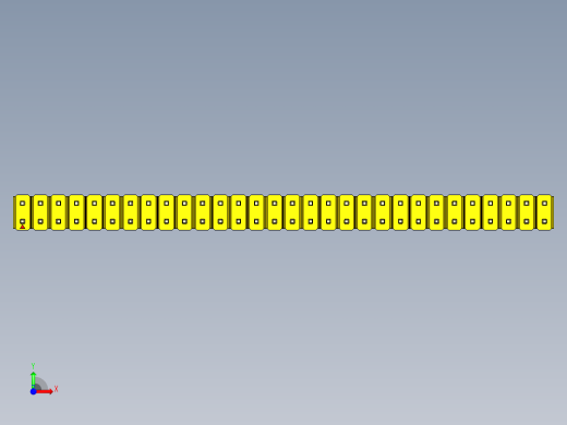 彩色公头100mil（2.54mm）系列-DS1021_yellow_2x30p_100mil_Type19_rev1.0前视缩略图