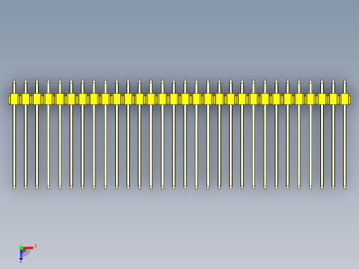 彩色公头100mil（2.54mm）系列-DS1021_yellow_2x30p_100mil_Type19_rev1.0俯视缩略图