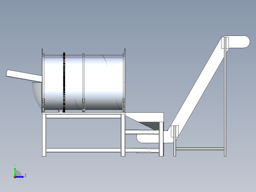 nline分批搅拌机3D数模图纸 STEP格式左视缩略图