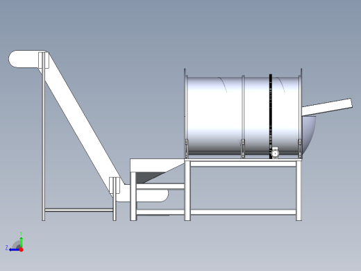 nline分批搅拌机3D数模图纸 STEP格式右视缩略图